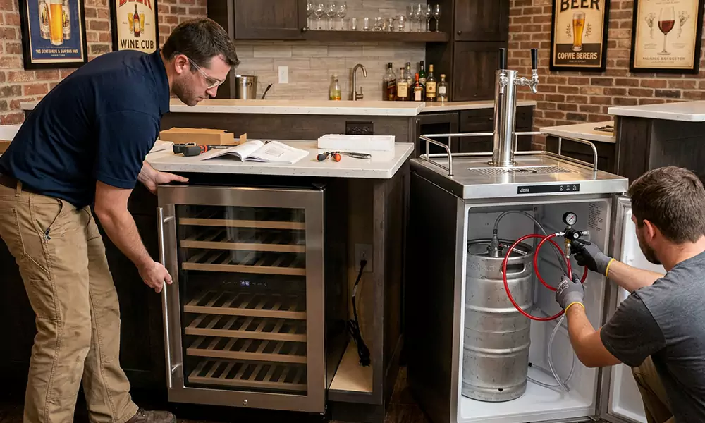 Wine Cooler and Kegerator Installation in Athol, MA