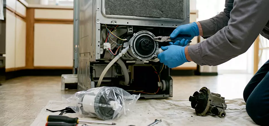 Dishwasher Motor Pump Replacement in Athol