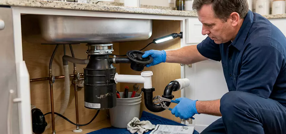 Garbage Disposal Splash Guard and Trap Installation in Athol