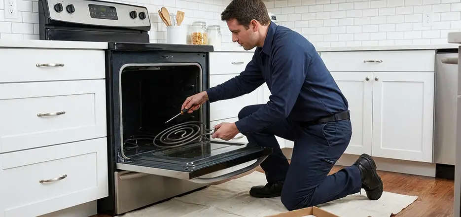 Oven Lower Heating Element Replacement in Athol